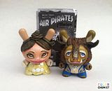 Color Chemist's "Belle" & "Beast" customs for Mike Die's custom Dunny "Air Pirates" series!