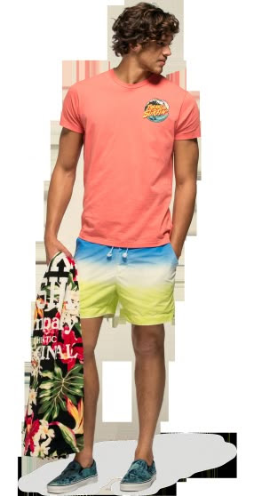 Franklin Marshall - Man's Look #gradient #deepdye #swimming #summeroutfit #beachstyle