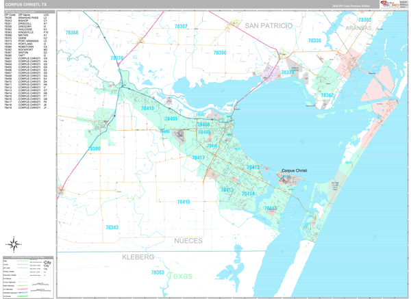 Corpus Christi Zip Code Map | Current Red Tide Florida Map