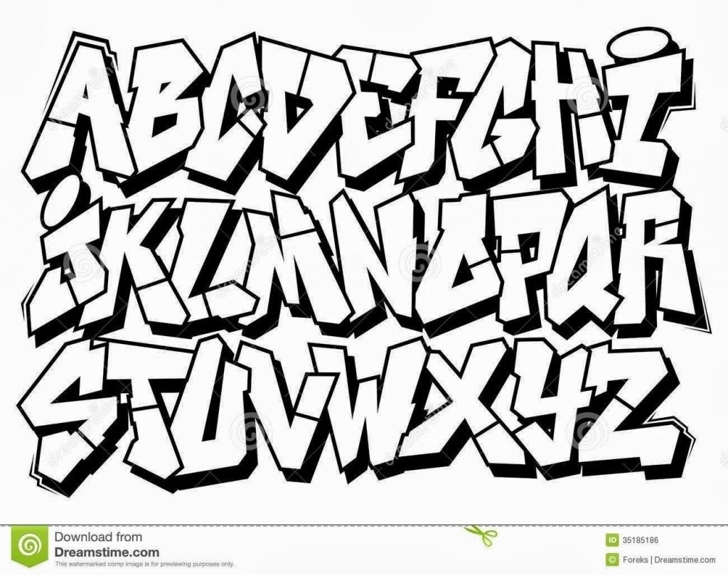 Graffiti Font Bubble Styles Drawing Tutorial Easy
