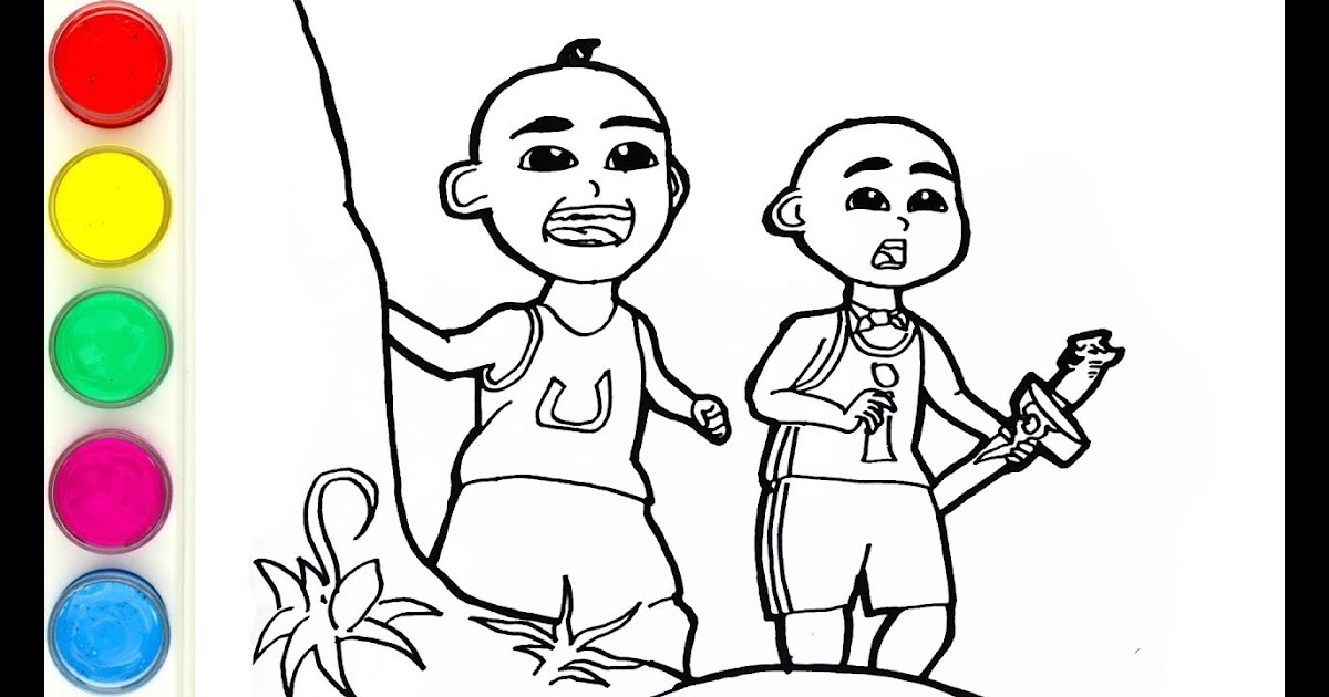 Upin Ipin Colouring Pages - Coloring Page Upin Ipin - Printable