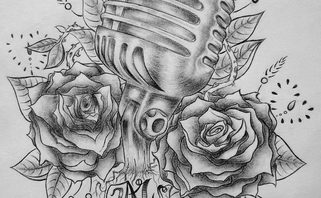 tatto-inspirations: old style mic tattoo by madeline cornish designs