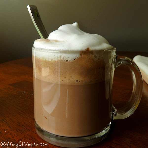 Hot Chocolate with Flax Meringue