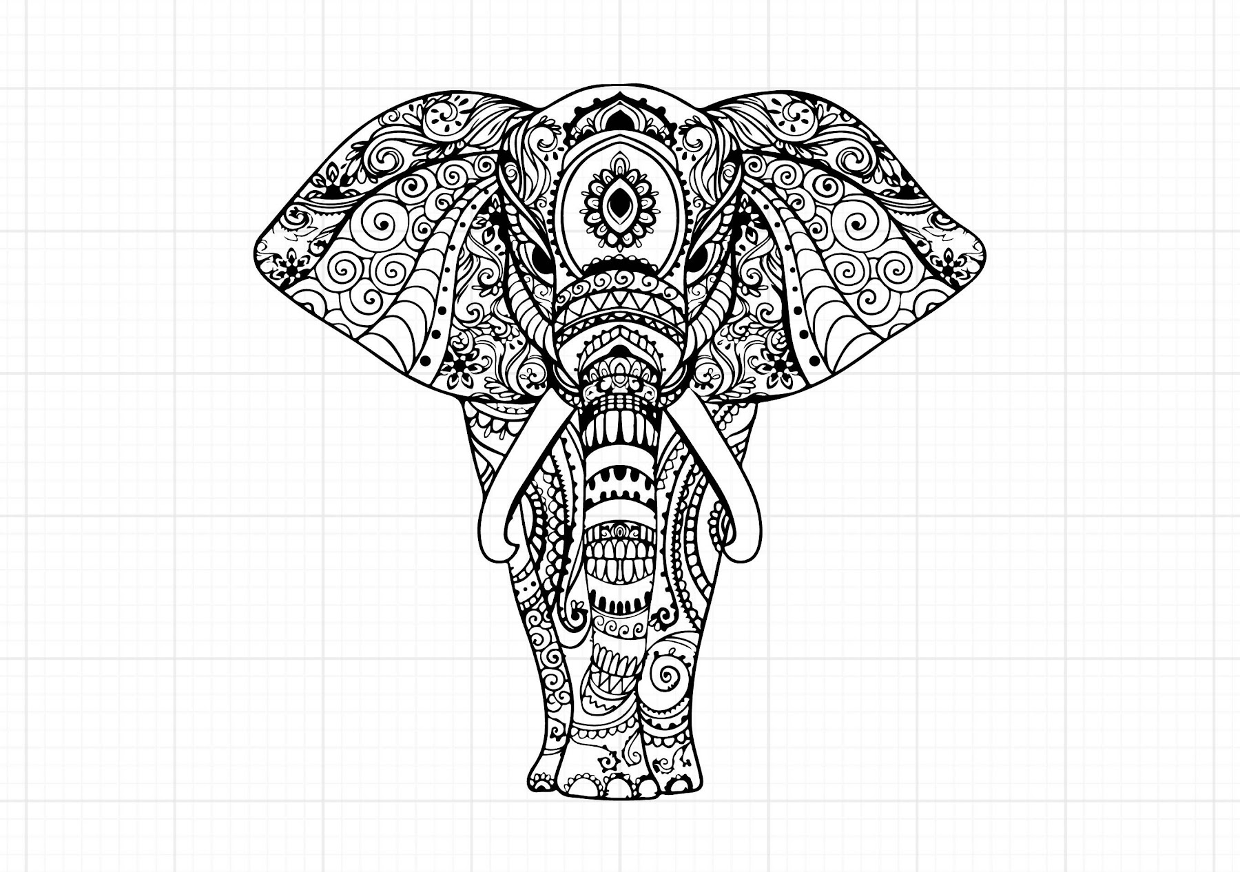 Free Free 263 Elephant Mandala Cricut SVG PNG EPS DXF File