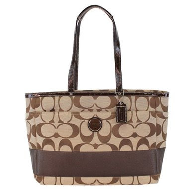 brown coach diaper bag