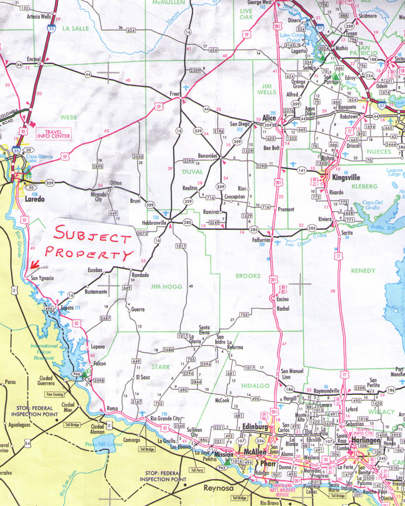 Map of zapata county texas