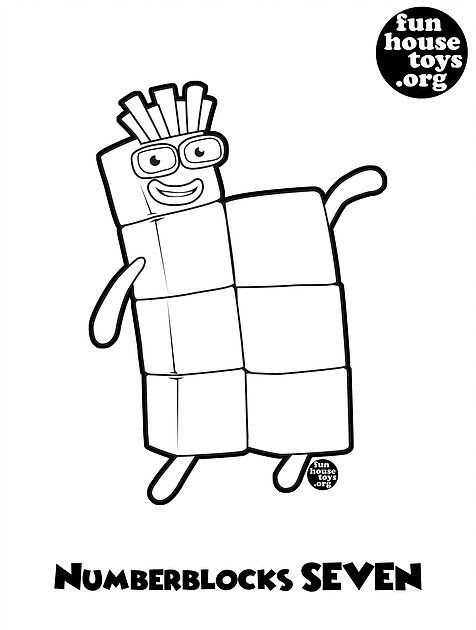 Numberblocks Printables Coloringnori Coloring Pages For Kids