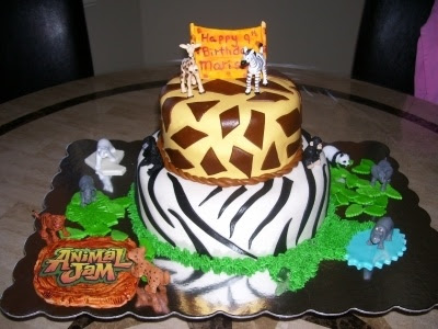 Animal Jam Cake By Jewels17 on CakeCentral.com