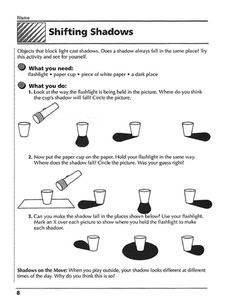 Thephoto: Light And Shadow Worksheet For Kids