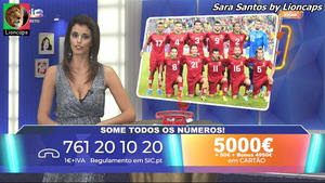Sara Santos sensual no concurso Vamos Jogar