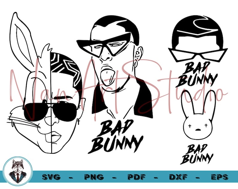 Bad Bunny Svg Free Download - 123+ SVG File for Cricut