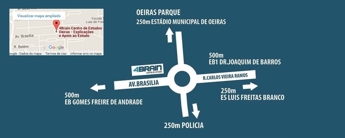 Mapa da 4brain oeiras