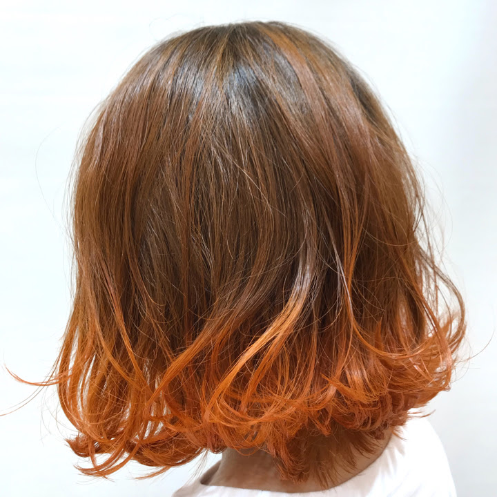 【2021年の最高】 グラデーション ヘアカラー オレンジ Kamigatacmインスピレーションのための髪型画像