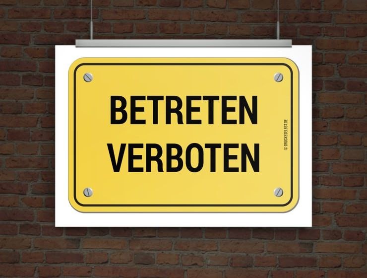 Hunde Verboten Schild Zum Ausdrucken : 20x20cm Schild KACKEN UND