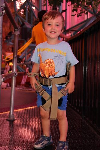 Olsen ready to bungee-trampoline jump