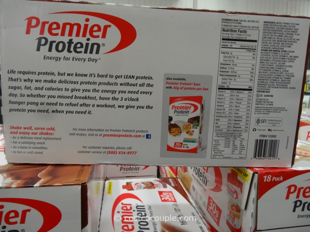Premier Protein Shake Nutrition Label