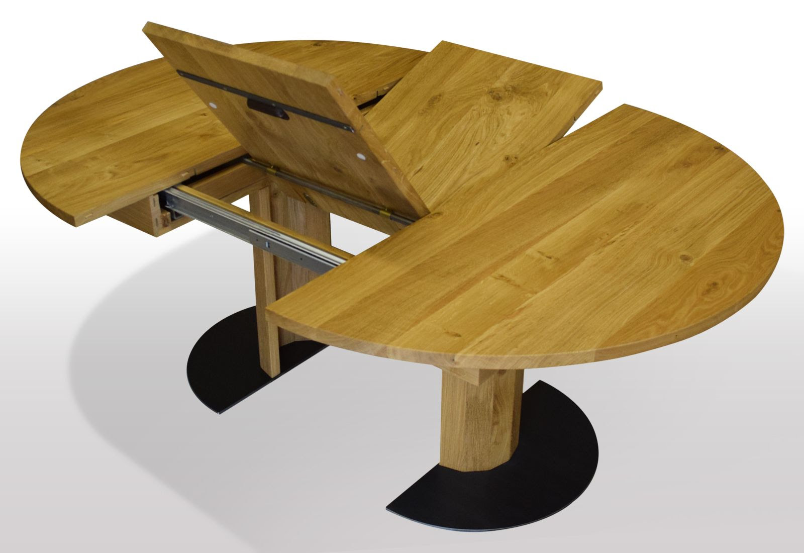 Modern Runder Esstisch Ausziehbar Massivholz Zuhause