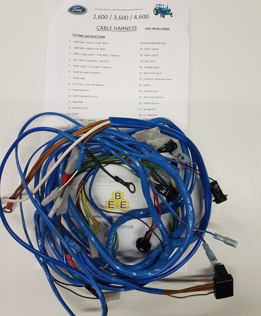 Ford 2600 Tractor Wiring Diagram : 1969 Ford 4000 3000 Tractor Starter