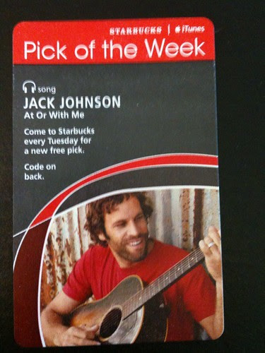 Starbucks iTunes Pick of the Week - Jack Johnson - At Or With Me