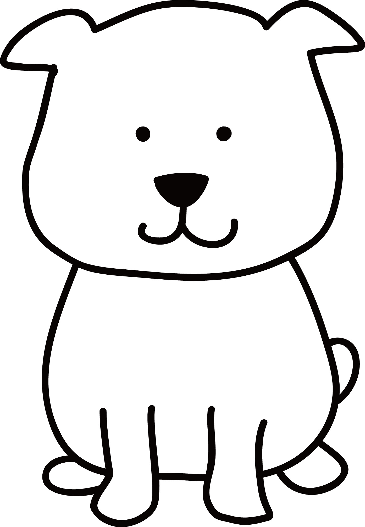 韓国 イラスト シンプル 犬 Ninjawall