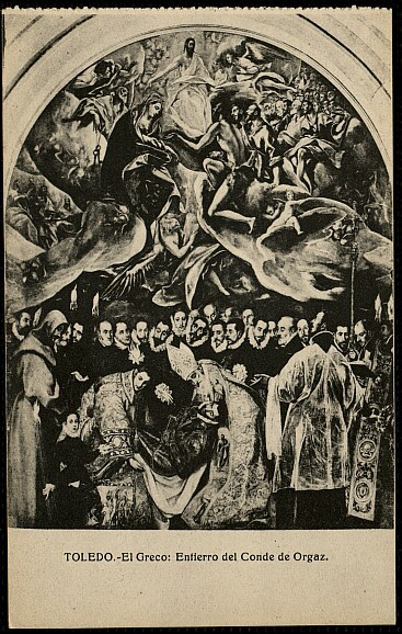 Entierro del Señor de Orgaz. Foto abelardo Linares, 1924