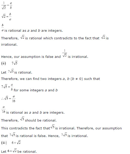 NCERT Solutions for Class 10th Maths Chapter 1 - Real Numbers