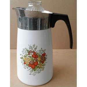 Decorative Corningware 10-cup Insulated Coffee Percolator - 10 1/2 ...