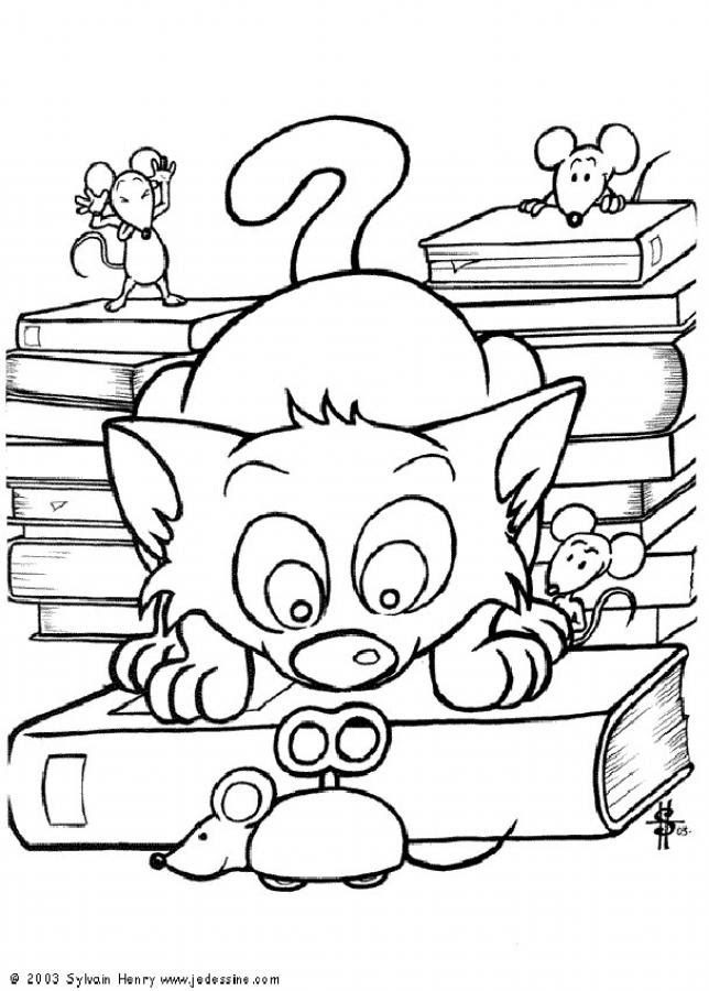 Popular Inspiration Coloring Pages Cat And Mouse