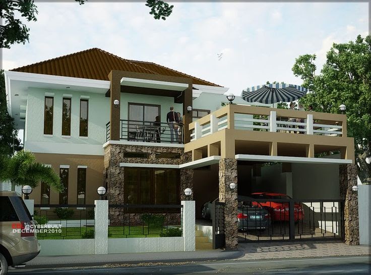 17 Rumah stil bali minimalis 1 lantai