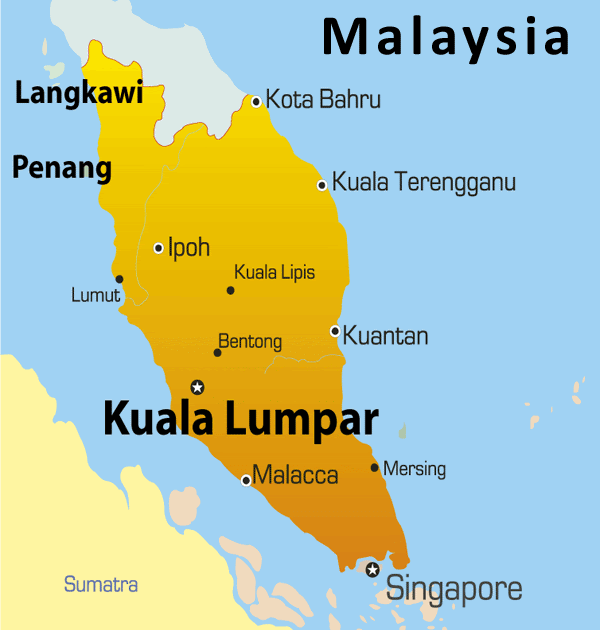 Kuala Lumpur On Map Of Asia Zip Code Map