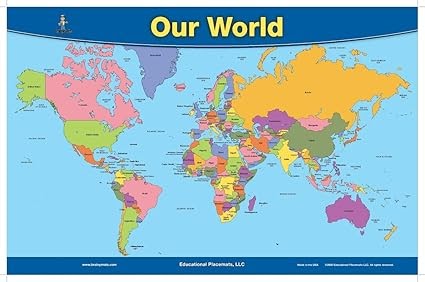 Amazon Map Of The World | Tourist Map Of English