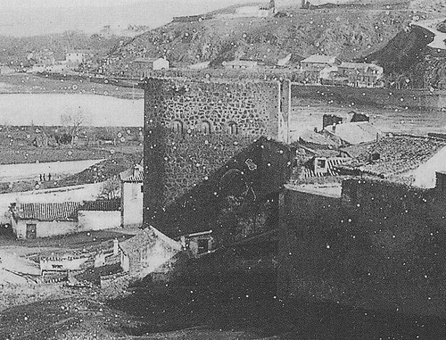 Torre de la Almofala a principios del siglo XX. Fotografía de Pedro Román Martínez (detalle)