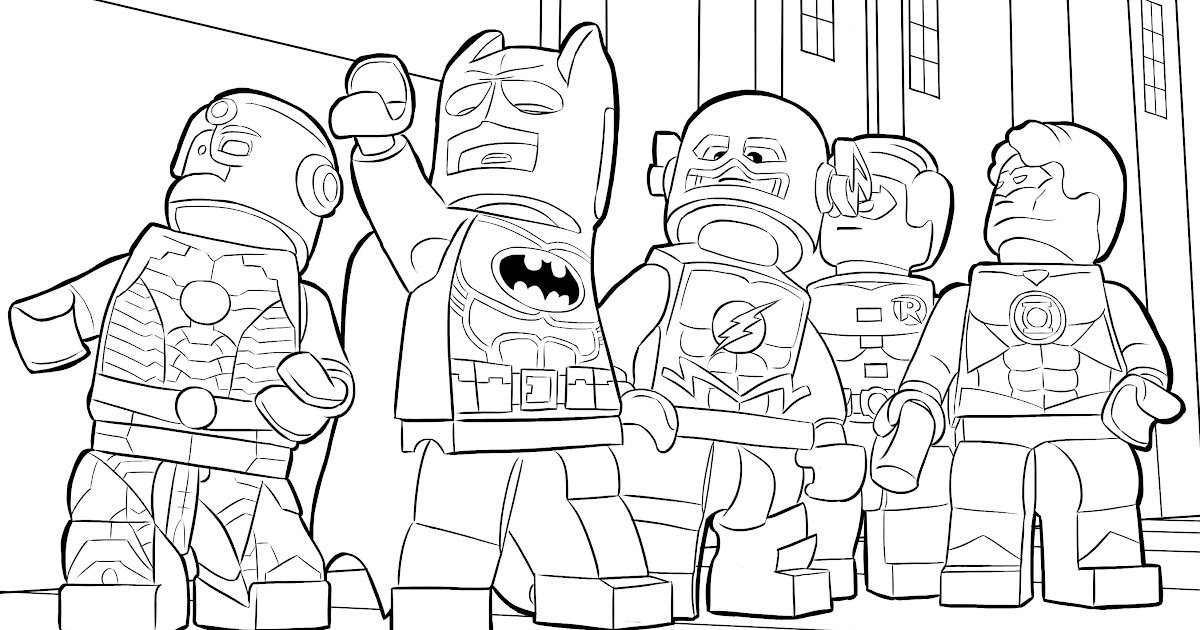 Nouveau Coloriage Ligue Des Justiciers Lego  30000 ++ collections de