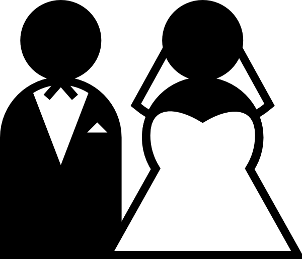 Gambar Siluet Wedding Png