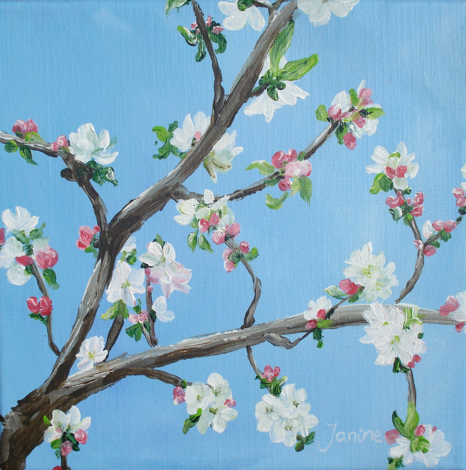 Spring Blossom II - JaninePaintings Spring Blossom II - JaninePaintings