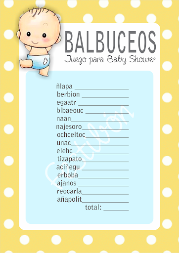 Juegos Para Baby Shower Crucigrama Con Respuestas - Sopa De Letras Para