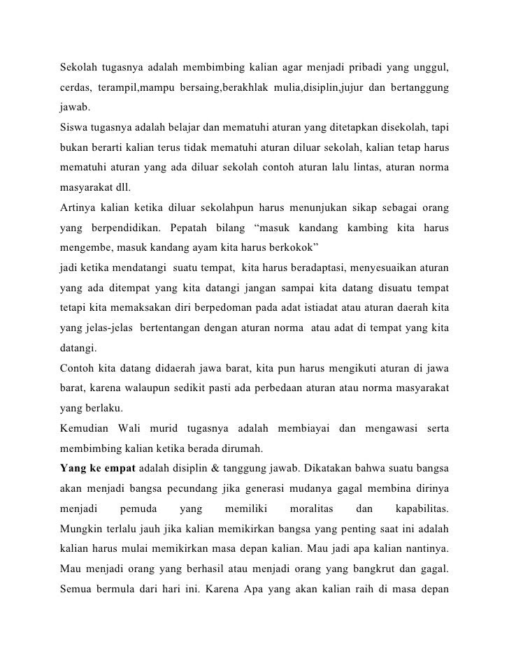 Contoh pidato perpisahan sekolah bahasa sunda