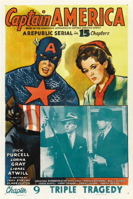captain america serial poster