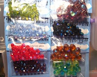 fire polished glass Czech beads in various colors fire polished glass Czech beads in various colors