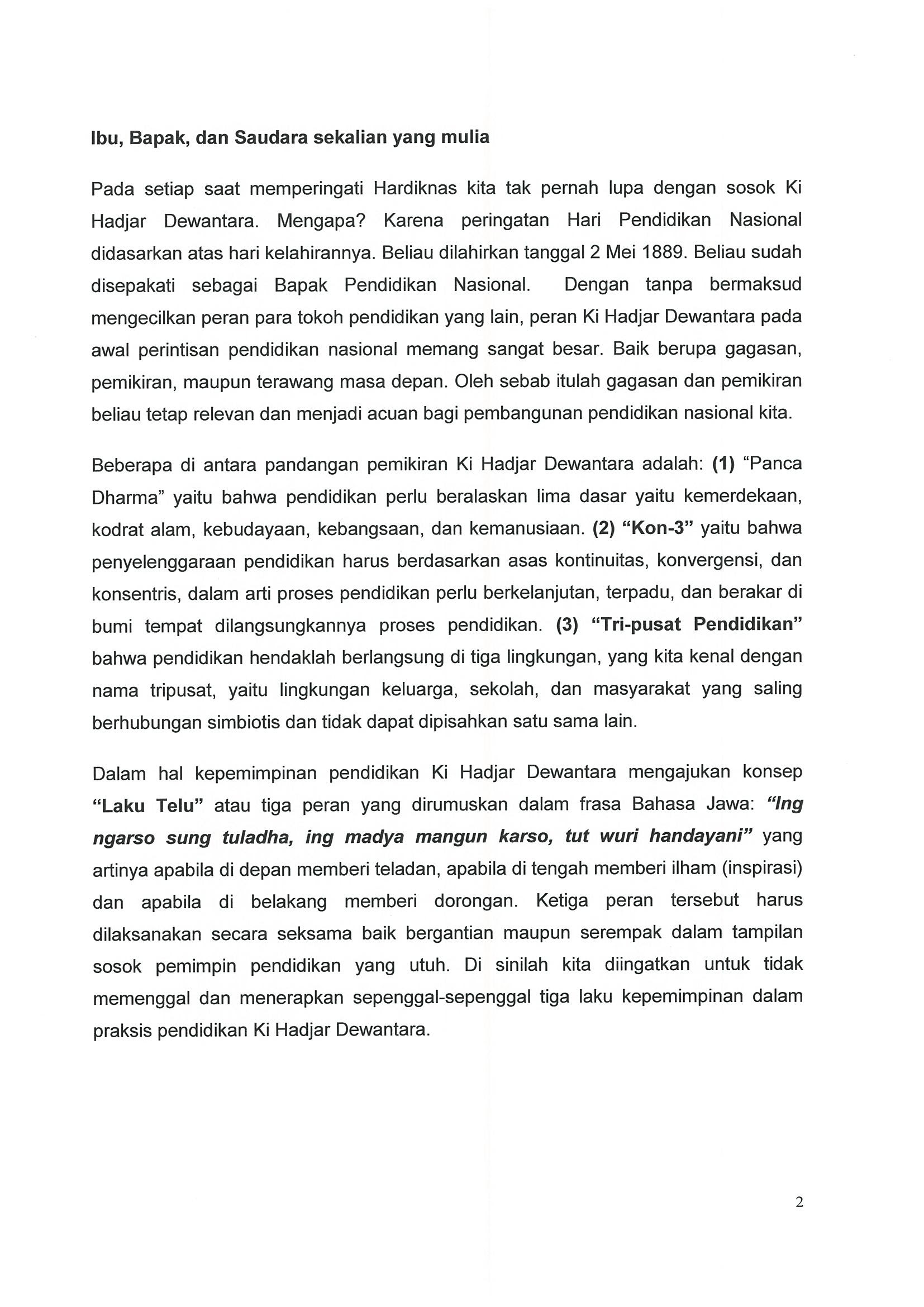 Teks Pidato Bahasa Jawa Pendidikan Kumpulan Contoh Teks