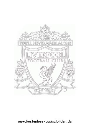 Liverpool Logo Schwarz Weiß