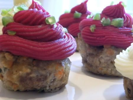 cupcakes for dinner?!? Meatloaf cupcakes for April Fool's Day