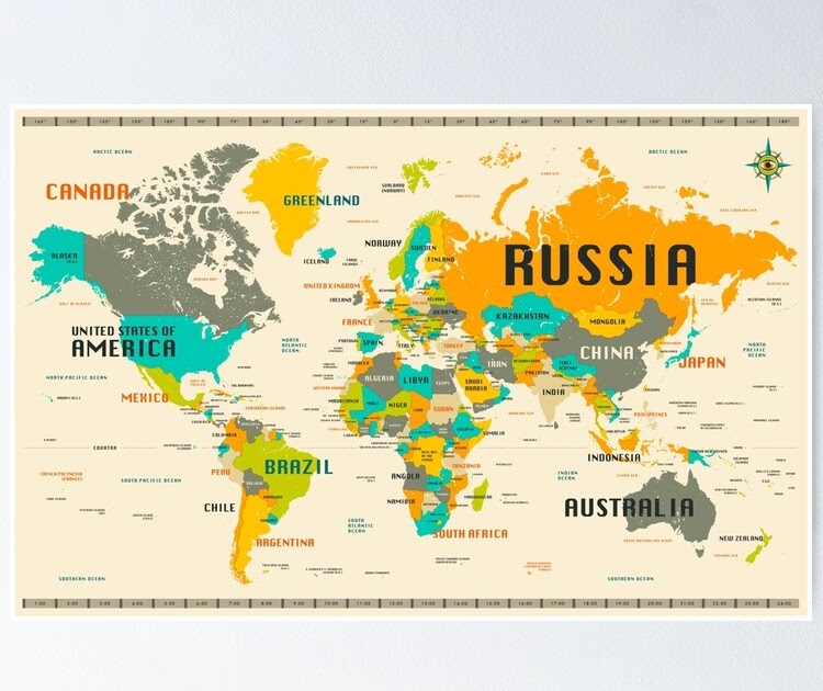 Poster Mapa Mundial | Mapa Mundi