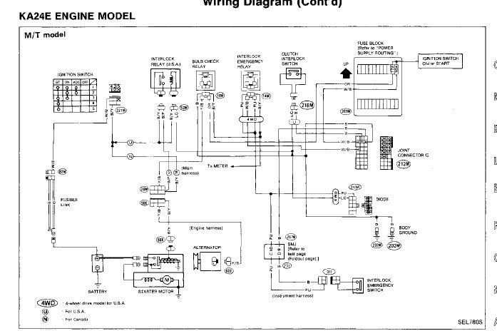 1997 Nissan Pickup Electrical Diagram - 1981 1985 Nissan And Datsun