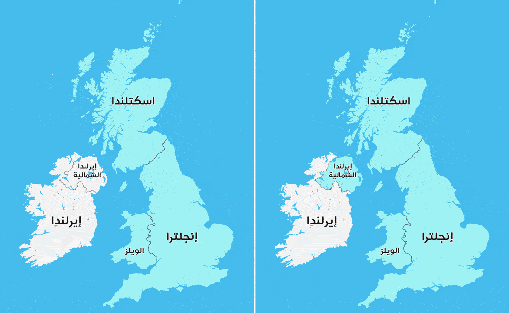 ما الفرق بين بريطانيا وانجلترا والمملكة المتحدة cararat