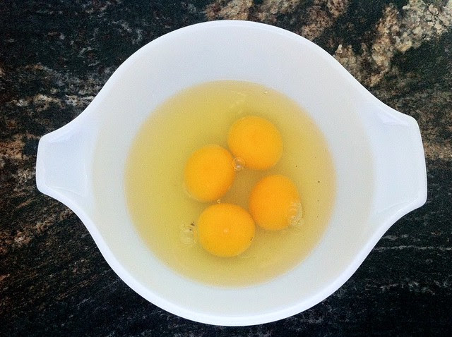Four Large Eggs at Room Temperature