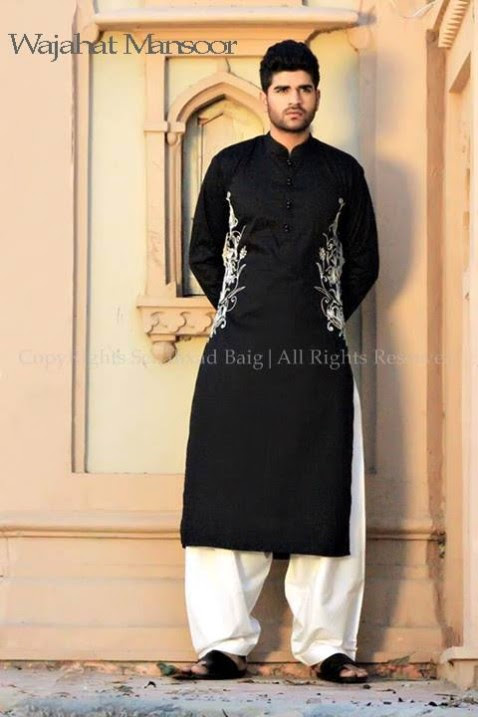 Wajahat-Mansoor-Latest-Summer-Eid-Kurta-Pajama-Salwar-Kameez-Collection-2014-Mens-Boys-7 Wajahat-Mansoor-Latest-Summer-Eid-Kurta-Pajama-Salwar-Kameez-Collection-2013-Mens-Boys-7