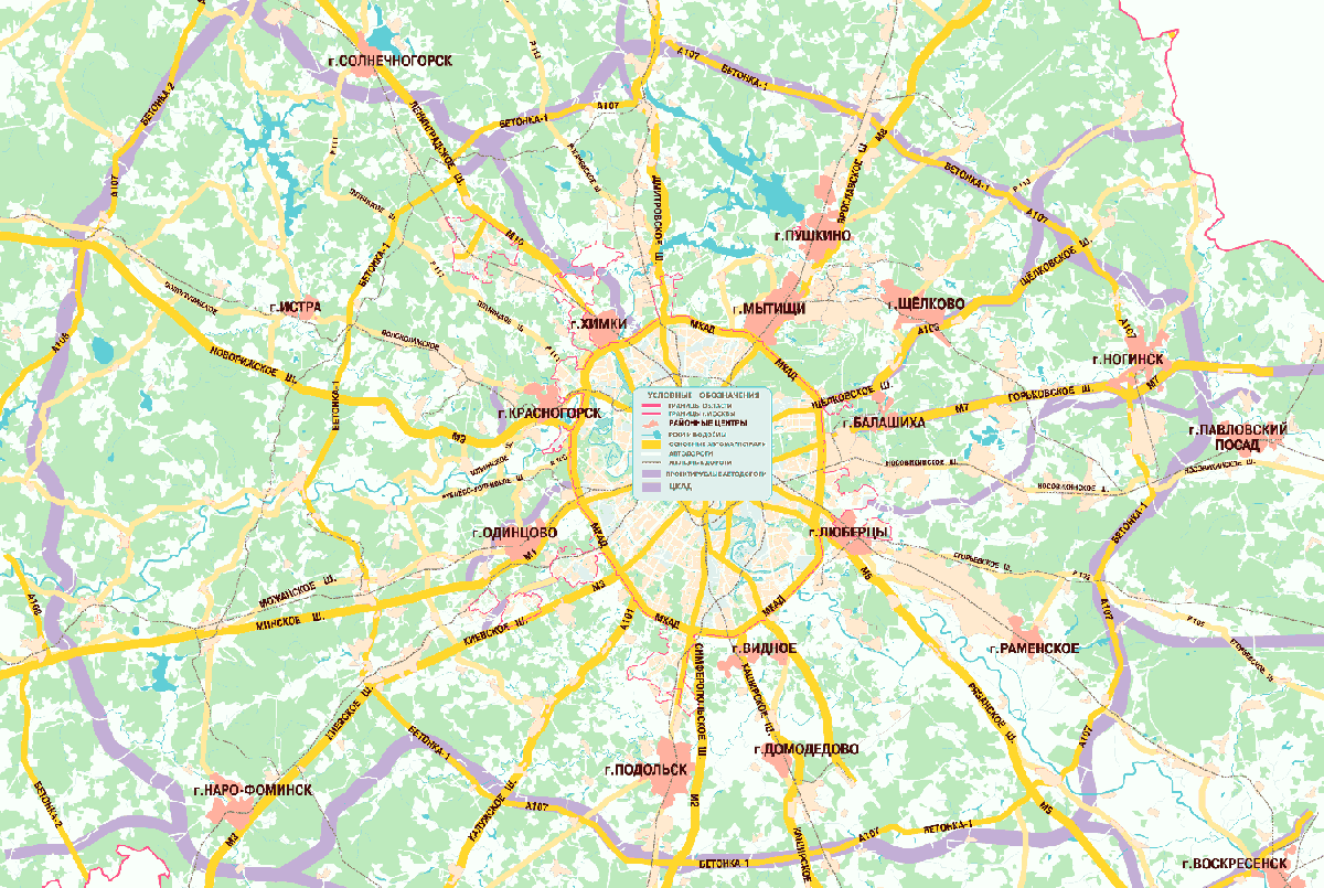 В 5 км от центра. Карта шоссе Московской области. Карта шоссе Москвы. МКАД на карте. Направление шоссе на карте Москвы.