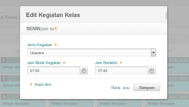 Edit kegiatan