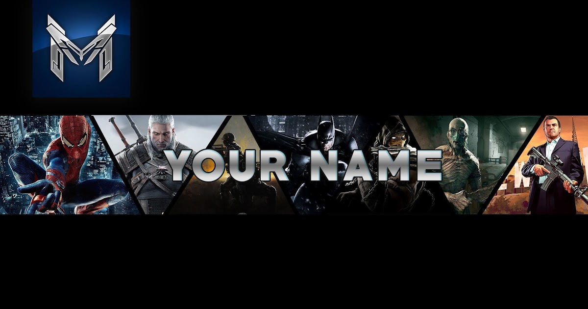 Youtube Banner 2560X1440 Template - 50 Creative Youtube Banner Templates